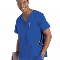 mens-landau-5-pocket-scrub-top